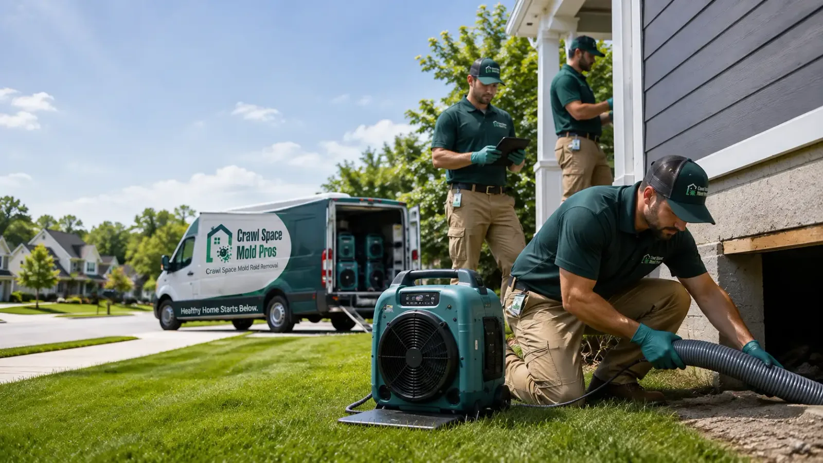 Crawl Space Mold Removal in Montague, MI